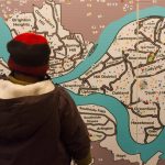 An activity shows a map of Pittsburgh at East Liberty Celebrates MLK 2015.