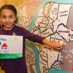 A young girl participates in activities at the Kelly Strayhorn on MLK Day 2015